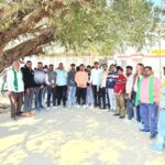 ट्रेड डील के विरोध में  किसानों ने किया प्रदर्शन