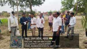 ग्राम चक सैयद अलीपुर में भूमि विवाद की शिकायतों का एसडीएम ने मौके पर कराया निस्तारण