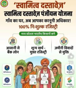 17 सितम्बर से प्रारंभ होगी स्वामित्व अधिकार अभिलेख निष्पादन एवं पंजीयन 2026 योजना