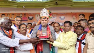 बारिश में भी नहीं टूटा कार्यकर्ताओं का जोश, मंत्री आशीष पटेल और विधायक वाचस्पति को सुनने उमड़ा जनसैलाब